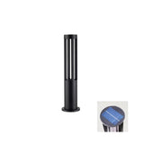 Black Solar Bollard Light – Cylinder Path Light for Garden