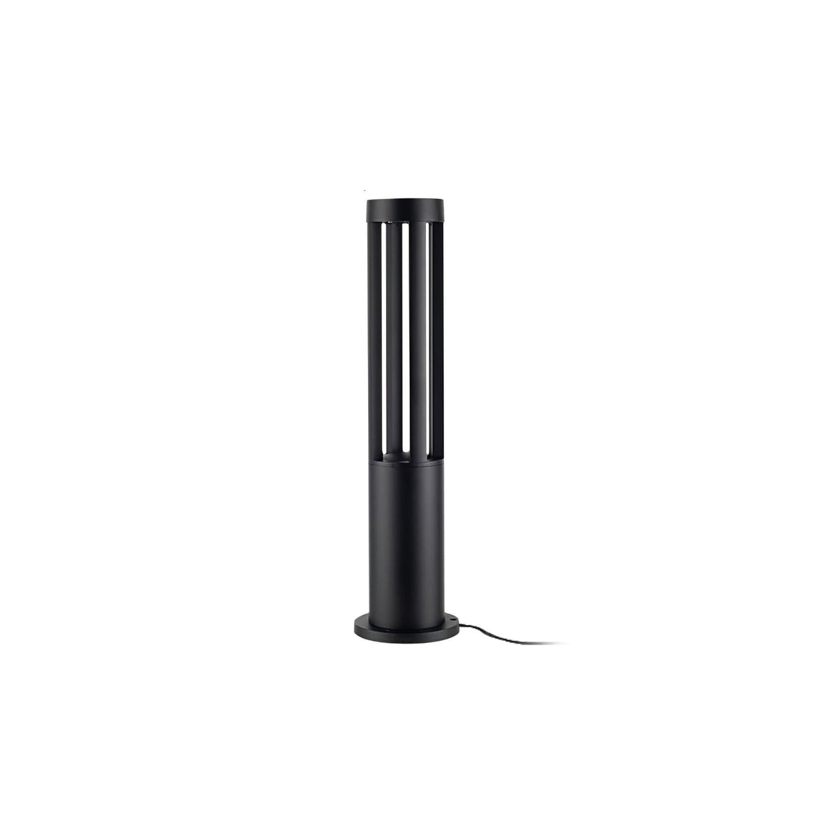 Modern Black Bollard Light – Cylinder Path Light for Garden