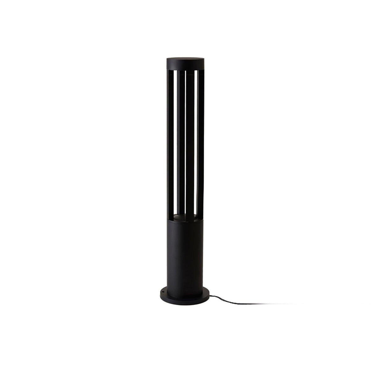 Modern Black Bollard Light – Cylinder Path Light for Garden