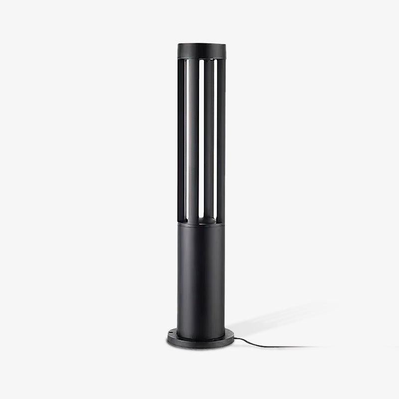 Modern Black Bollard Light – Cylinder Path Light for Garden