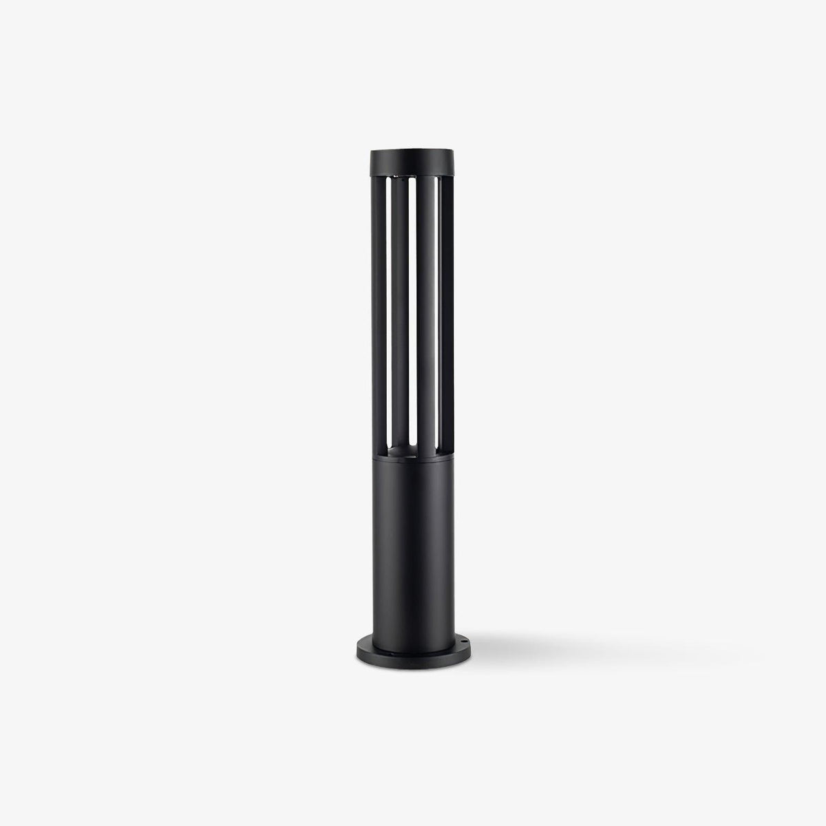 Modern Black Bollard Light – Cylinder Path Light for Garden