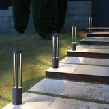 Modern Black Bollard Light – Cylinder Path Light for Garden