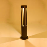 Modern Black Bollard Light – Cylinder Path Light for Garden