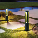 Modern Black Bollard Light – Cylinder Path Light for Garden