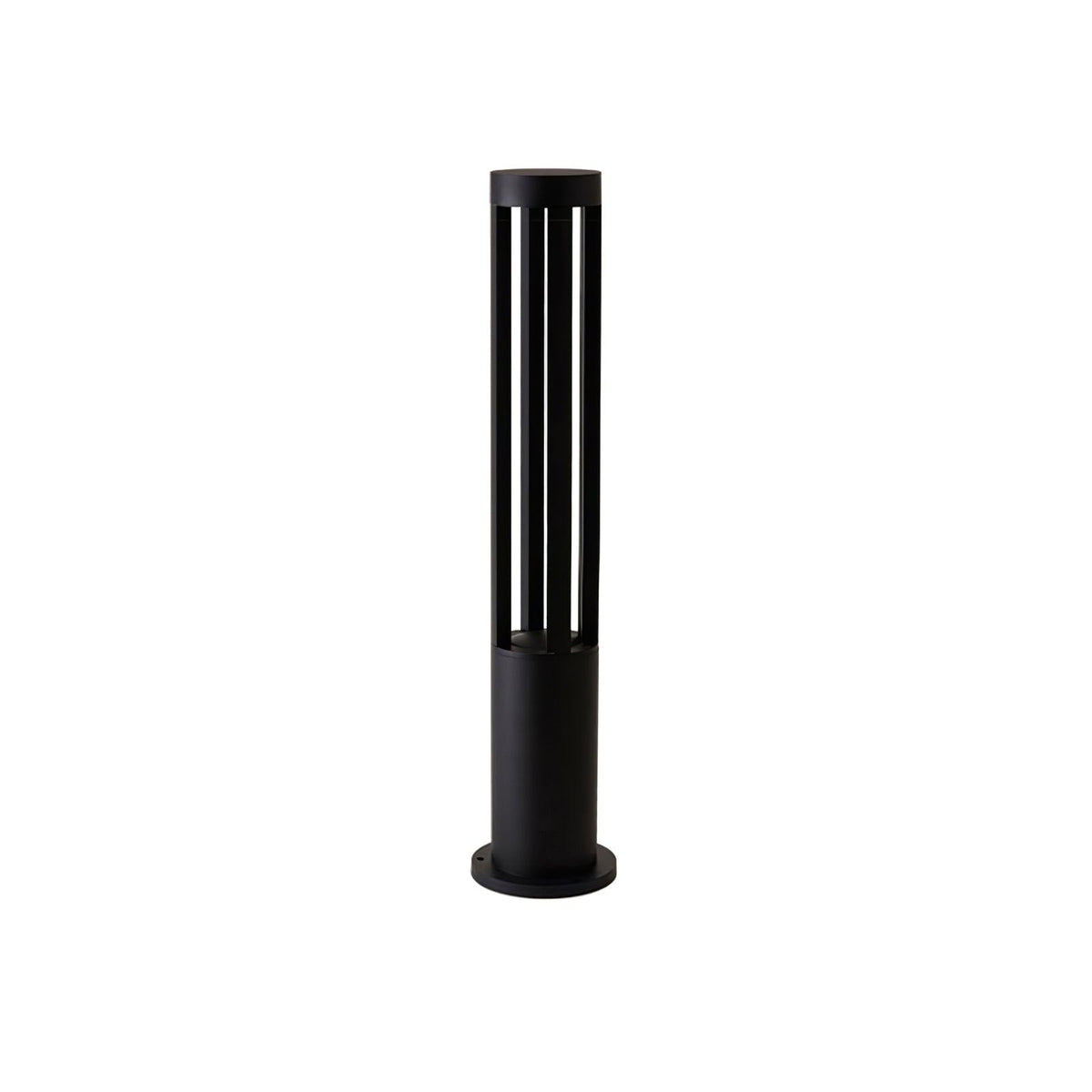 Modern Black Bollard Light – Cylinder Path Light for Garden