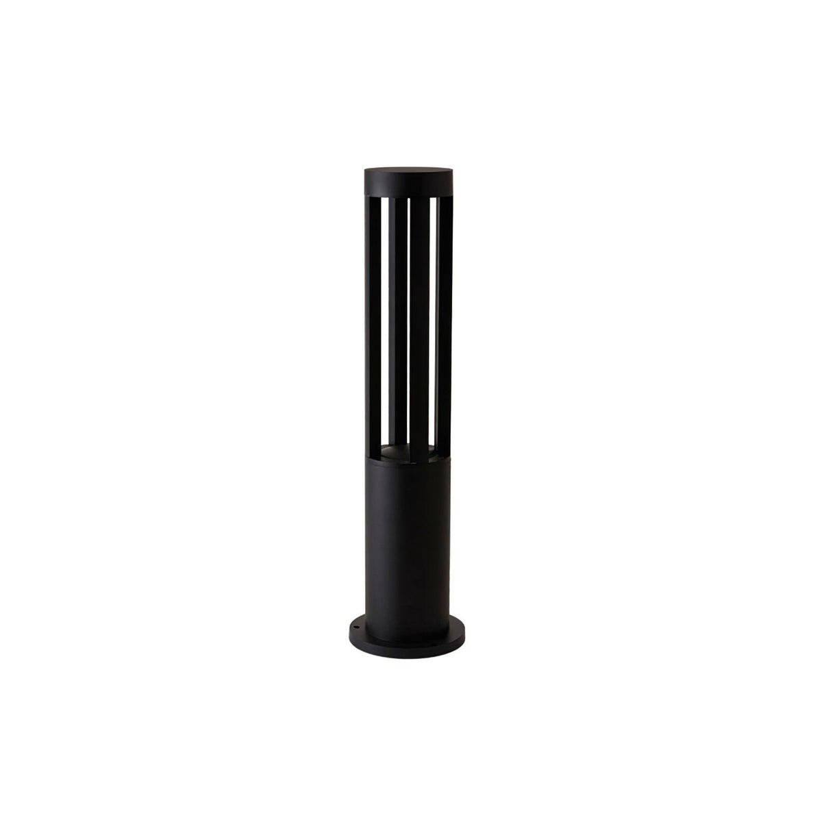 Modern Black Bollard Light – Cylinder Path Light for Garden