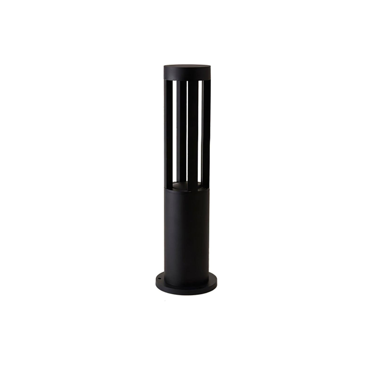 Modern Black Bollard Light – Cylinder Path Light for Garden