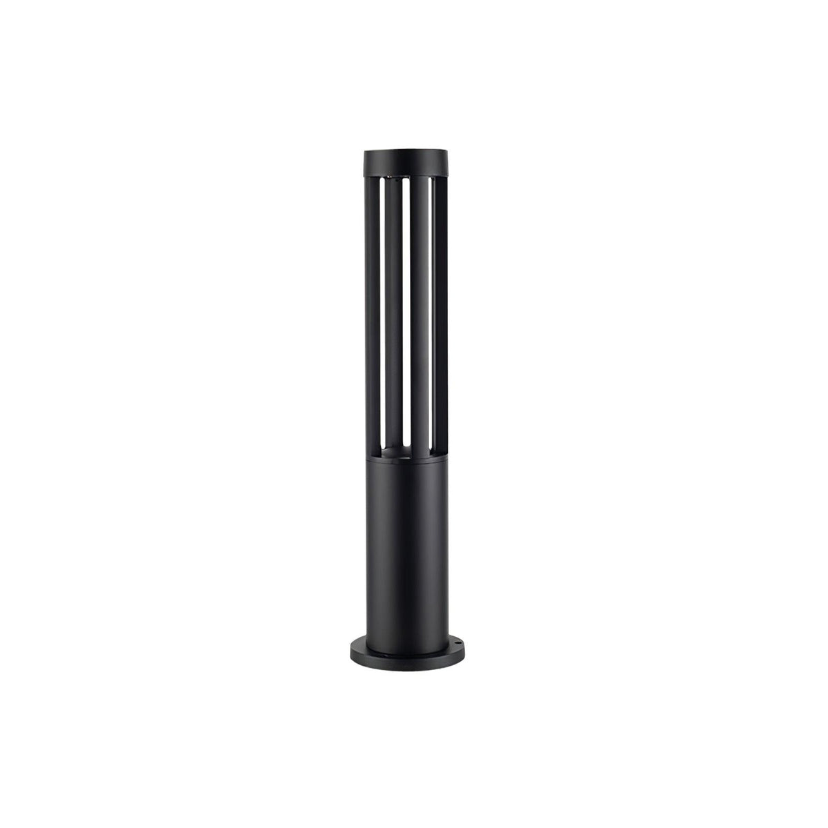 Modern Black Bollard Light – Cylinder Path Light for Garden