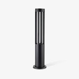 Black Solar Bollard Light – Cylinder Path Light for Garden