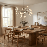 Modern Black Metal Branch Chandelier – Firefly LED