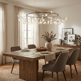 Modern Black Metal Branch Chandelier – Firefly LED