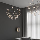 Modern Black Metal Branch Chandelier – Firefly LED