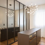 Modern Black Metal Branch Chandelier – Firefly LED