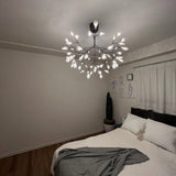 Modern Black Metal Branch Chandelier – Firefly LED