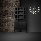 Modern Black Metal Branch Chandelier – Firefly LED