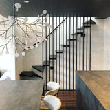 Modern Black Metal Branch Chandelier – Firefly LED