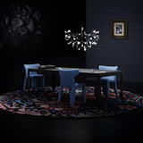 Modern Black Metal Branch Chandelier – Firefly LED