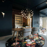 Modern Black Metal Branch Chandelier – Firefly LED