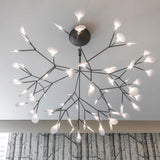 Modern Black Metal Branch Chandelier – Firefly LED