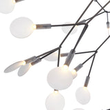 Modern Black Metal Branch Chandelier – Firefly LED