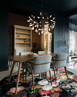 Modern Black Metal Branch Chandelier – Firefly LED