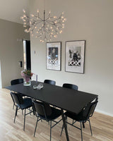 Modern Black Metal Branch Chandelier – Firefly LED