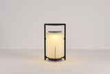 Modern Glass Lantern Table Lamp – Solar Lamp for Patio