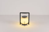 Modern Glass Lantern Table Lamp – Solar Lamp for Patio