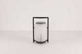 Modern Glass Lantern Table Lamp – Solar Lamp for Patio