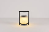 Modern Glass Lantern Table Lamp – Solar Lamp for Patio