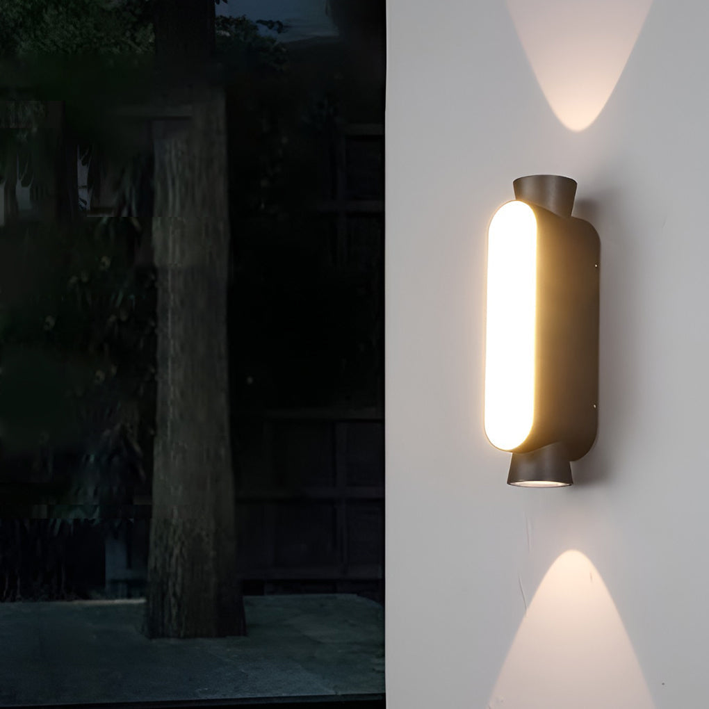 Industrial Aluminum Wall Sconce – Up Down for Hallways