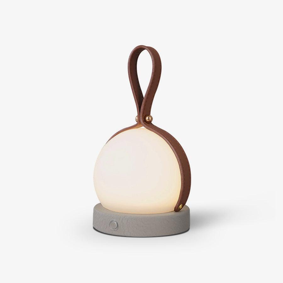 Foldwell Minimalist Grey Iron Portable Table Lamp