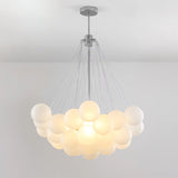 Modern Gold Glass Bubble Chandelier – Sphere Cluster
