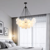 Modern Gold Glass Bubble Chandelier – Sphere Cluster