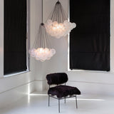 Modern Gold Glass Bubble Chandelier – Sphere Cluster