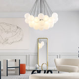 Modern Gold Glass Bubble Chandelier – Sphere Cluster