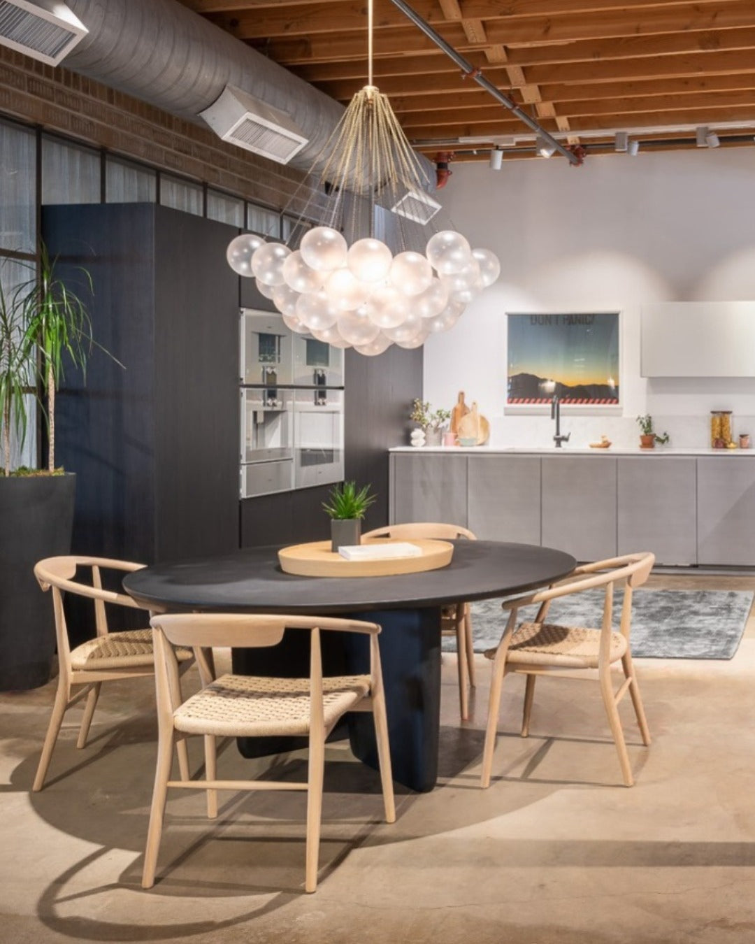 Modern Gold Glass Bubble Chandelier – Sphere Cluster