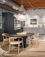 Modern Gold Glass Bubble Chandelier – Sphere Cluster