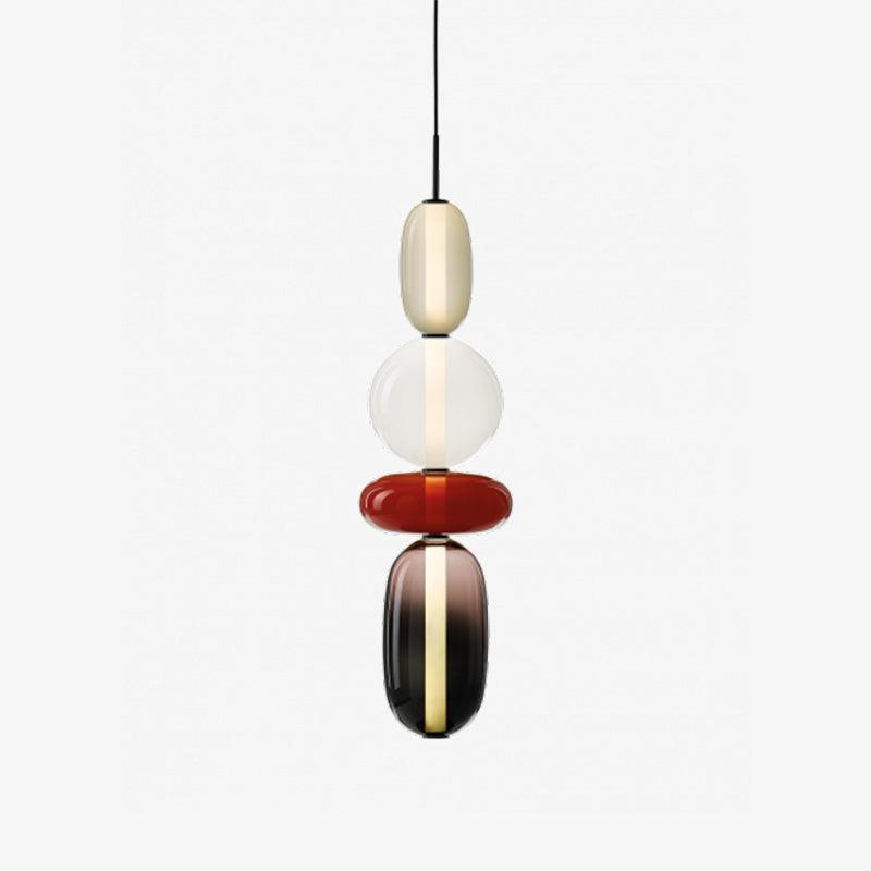 Artisan Tinted Glass Pendant – Hand-Blown Jar LED