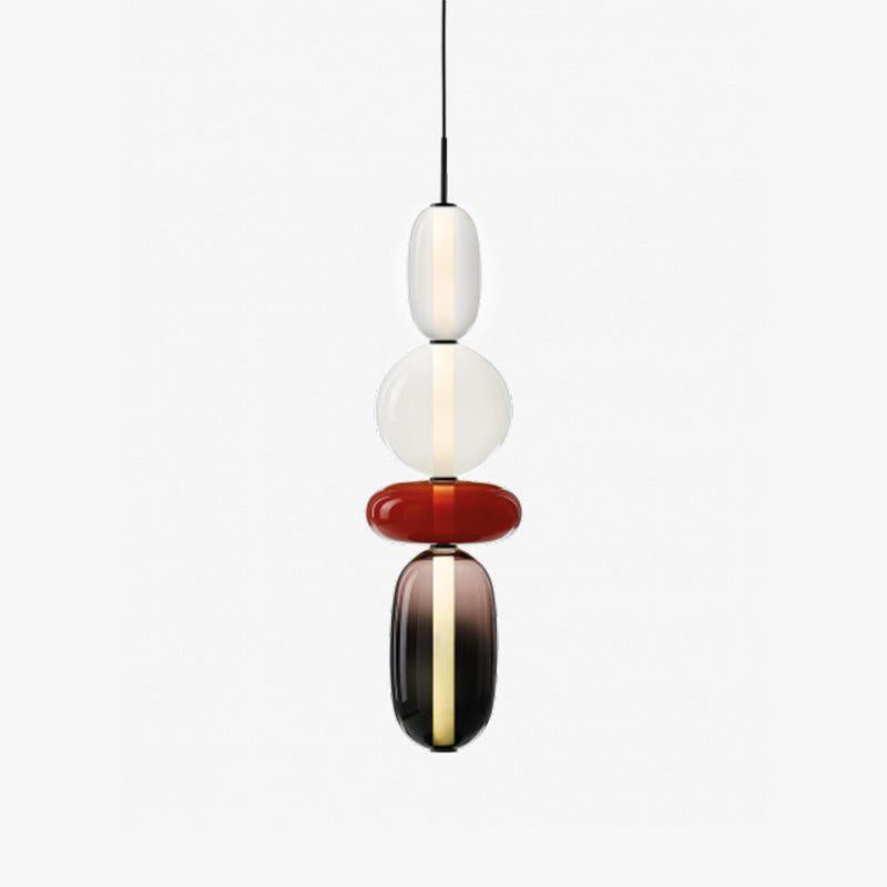 Artisan Tinted Glass Pendant – Hand-Blown Jar LED