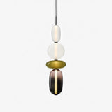 Artisan Tinted Glass Pendant – Hand-Blown Jar LED