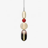 Artisan Tinted Glass Pendant – Hand-Blown Jar LED