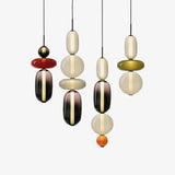 Artisan Tinted Glass Pendant – Hand-Blown Jar LED