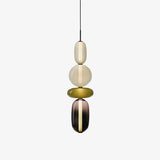 Artisan Tinted Glass Pendant – Hand-Blown Jar LED
