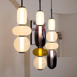 Artisan Tinted Glass Pendant – Hand-Blown Jar LED