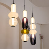 Artisan Tinted Glass Pendant – Hand-Blown Jar LED
