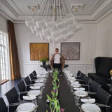 Modern Gold Glass Bubble Chandelier – Sphere Cluster