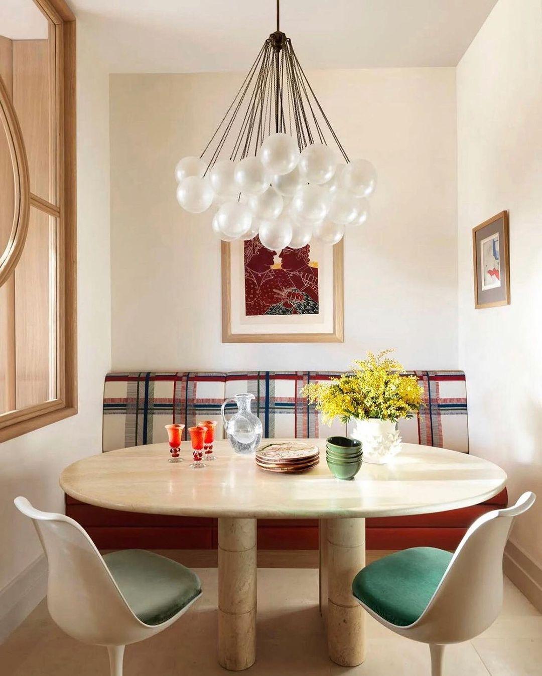 Modern Gold Glass Bubble Chandelier – Sphere Cluster
