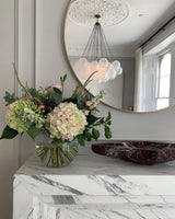Modern Gold Glass Bubble Chandelier – Sphere Cluster