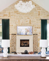 Modern Gold Glass Bubble Chandelier – Sphere Cluster